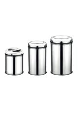 Döner Kapaklı 20 Litre Çöp Kovası 430 Kalite Paslanmaz Çelik