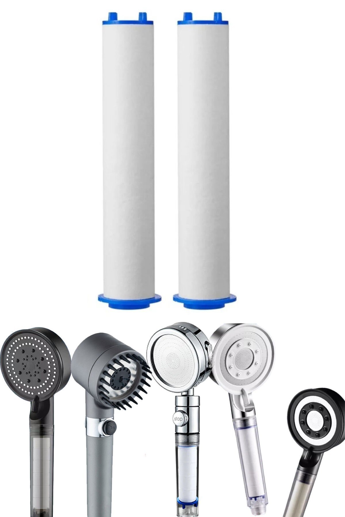 2 Adet Duş Başlığı Filtresi – Kireç, Klor ve Pas Önleyici Yedek Filtre Seti