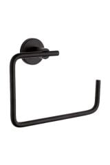 Inci Mat Siyah Yuvarlak Havluluk