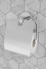 Dolce Paslanmaz Geniş Kapaklı Tuvalet Kağıtlığı Wc Kağıtlık Tuvalet Kağıdı Krom