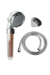 Su Tasarruflu Arıtmalı Duş Başlığı + 150 Cm Duş Hortumu + Duş Askısı