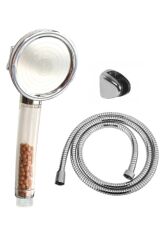 Su Tasarruflu Arıtmalı Duş Başlığı 3 Fonksiyonlu + Duş Hortumu + Duş Askısı Duş Takımı