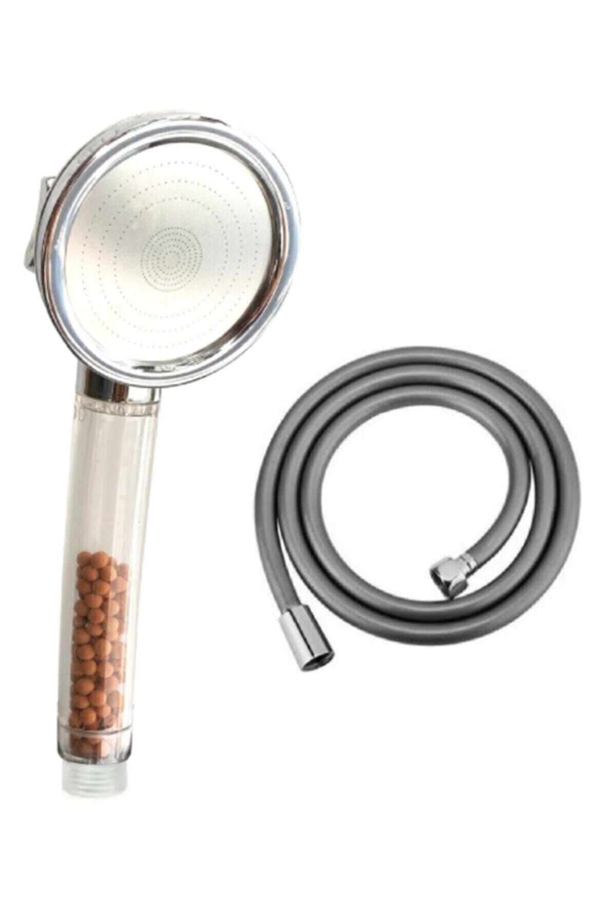 3 Fonksiyonlu Su Tasarruflu Arıtmalı Duş Başlığı + Vera Pvc Hortum Duş Takımı