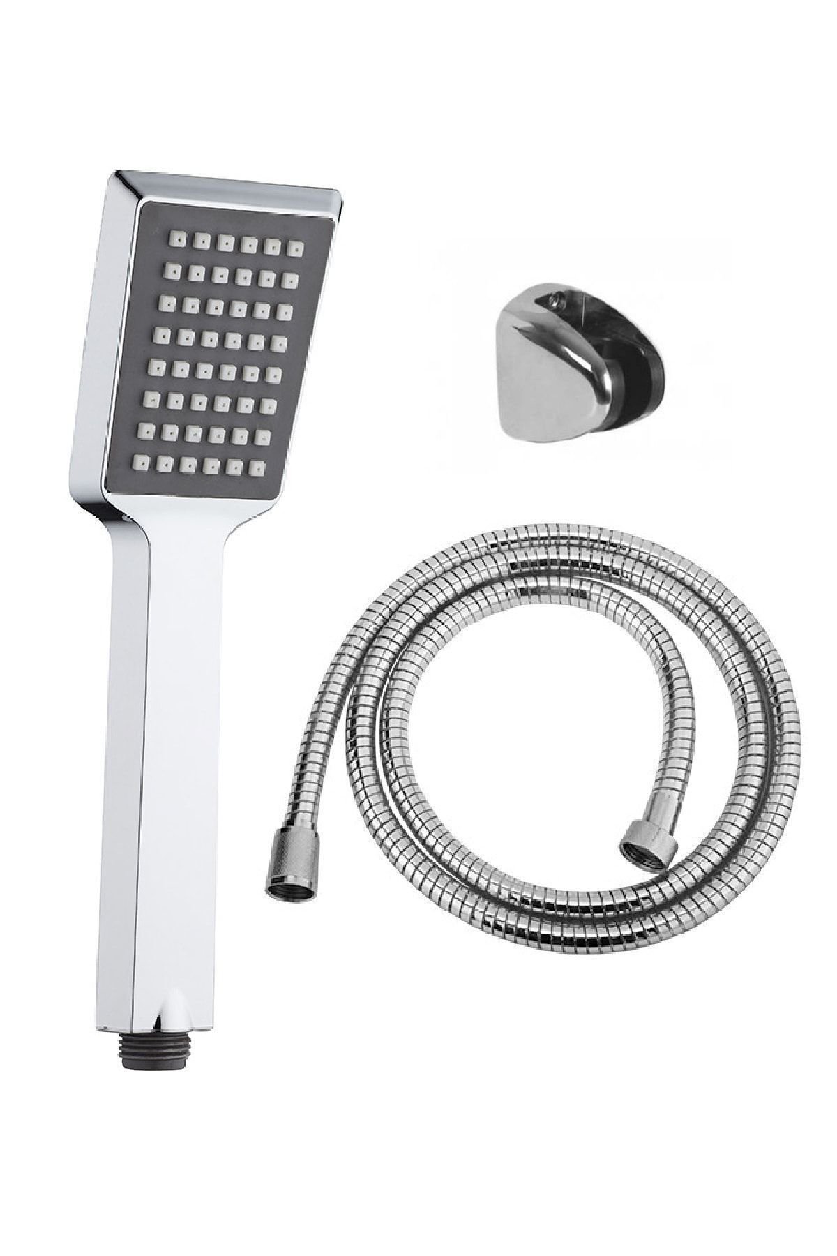 Arya Duş Başlığı + L Mafsal + Duş Hortumu Duş Takımı Duş Seti