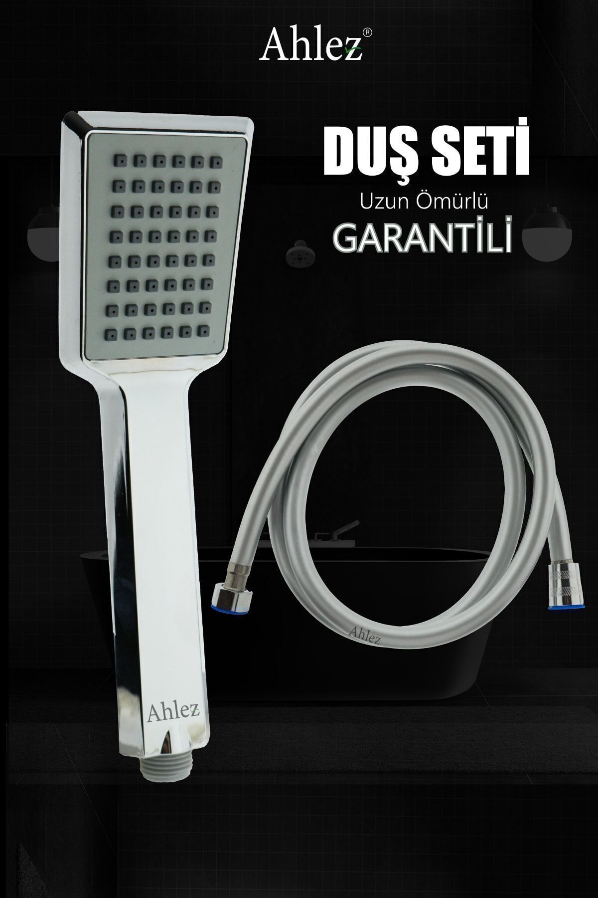 Arya Duş Başlığı + Pvc Duş Hortumu Duş Takımı Duş Seti