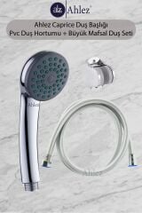 Caprice Duş Başlığı Pvc Duş Hortumu Büyük Mafsal Duş Seti Duş Takımı