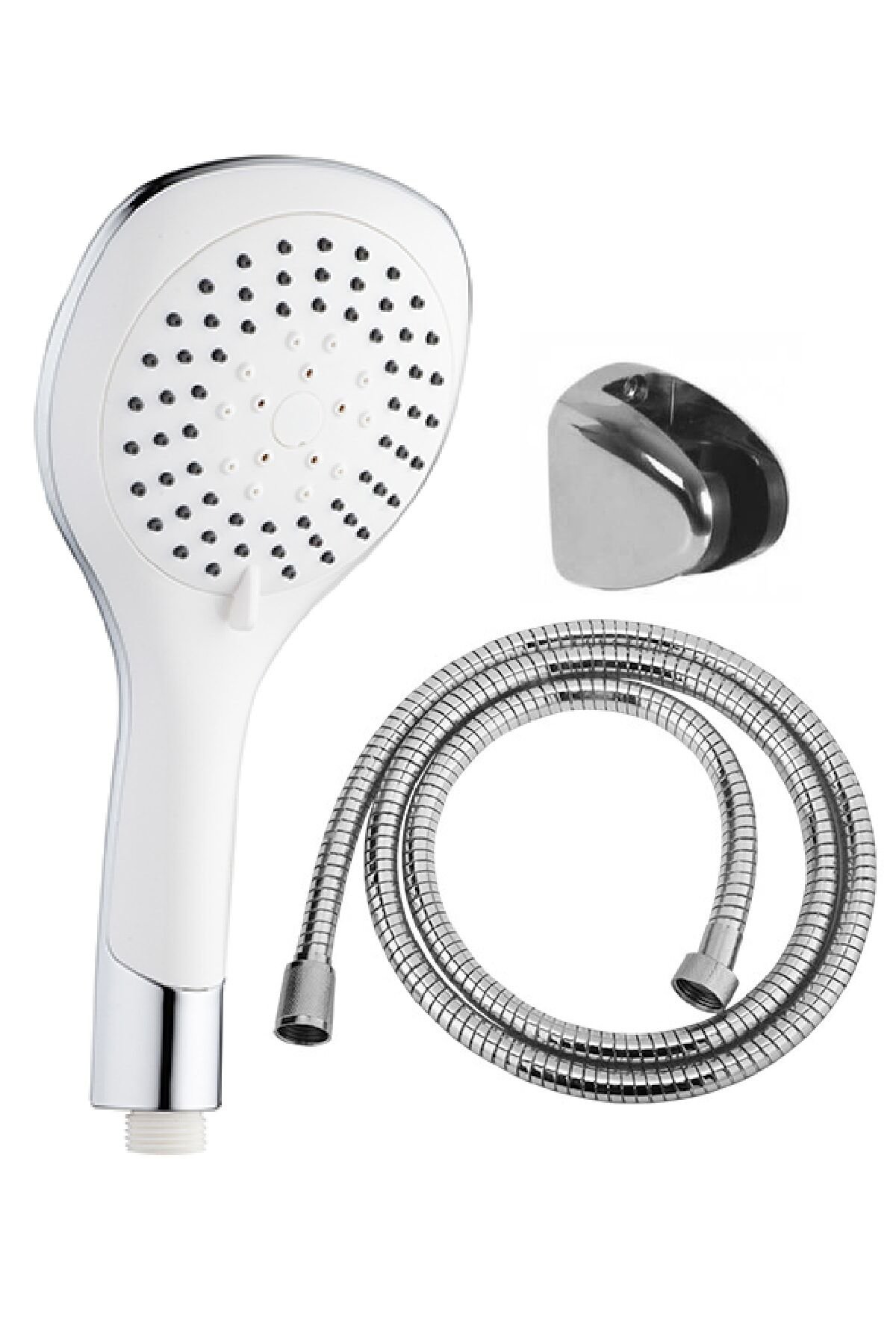 Bianco 3 Fonksiyonlu Duş Başlığı Duş Hortumu Mafsal Duş Seti Duş Takımı