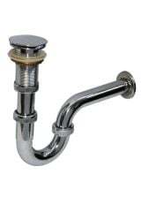 Aç Kapa Pop Uplı U Borulu Lavabo Sifonu