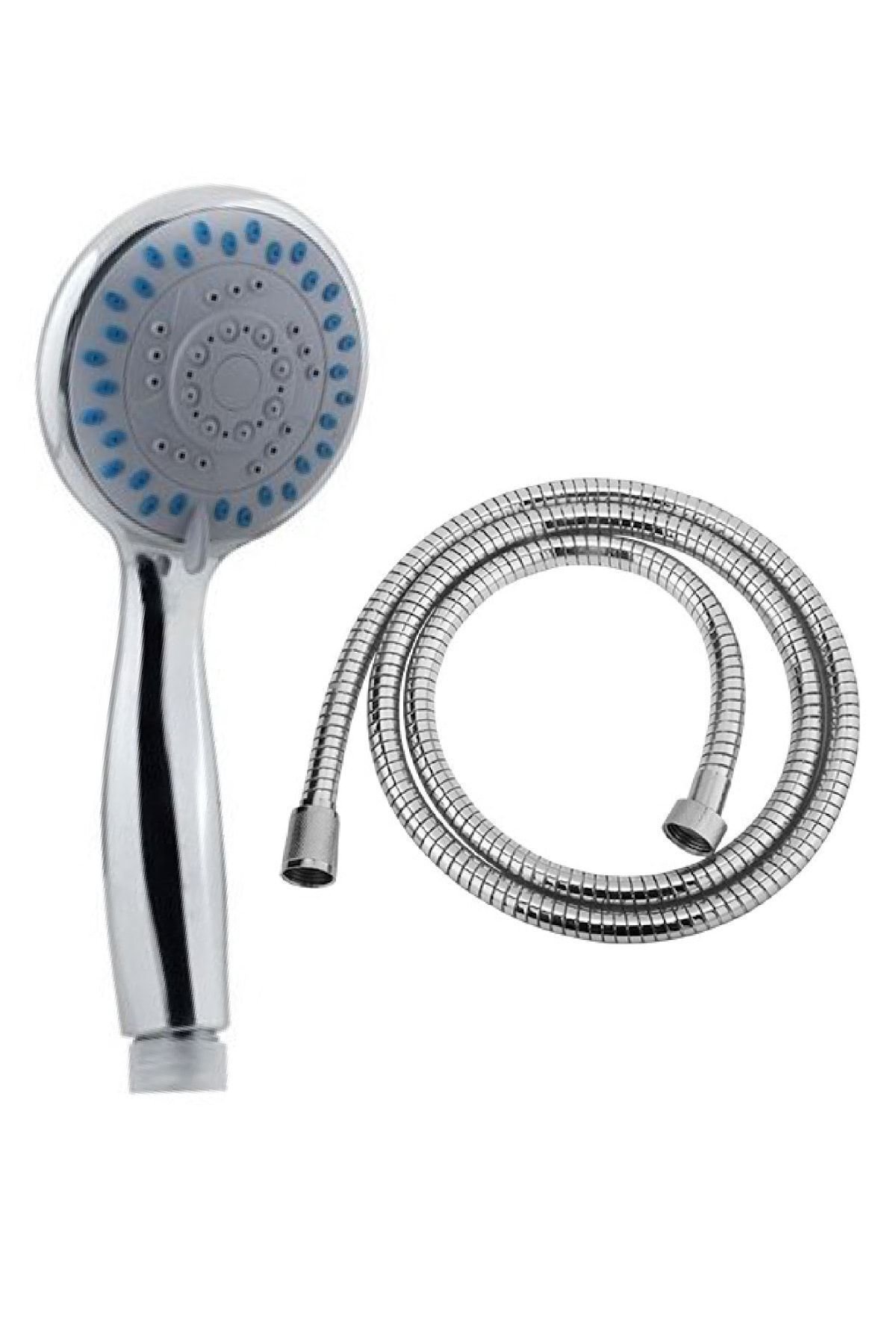 Gediz 4 Fonksiyonlu Duş Başlığı Spiral Duş Hortumu Duş Takımı.