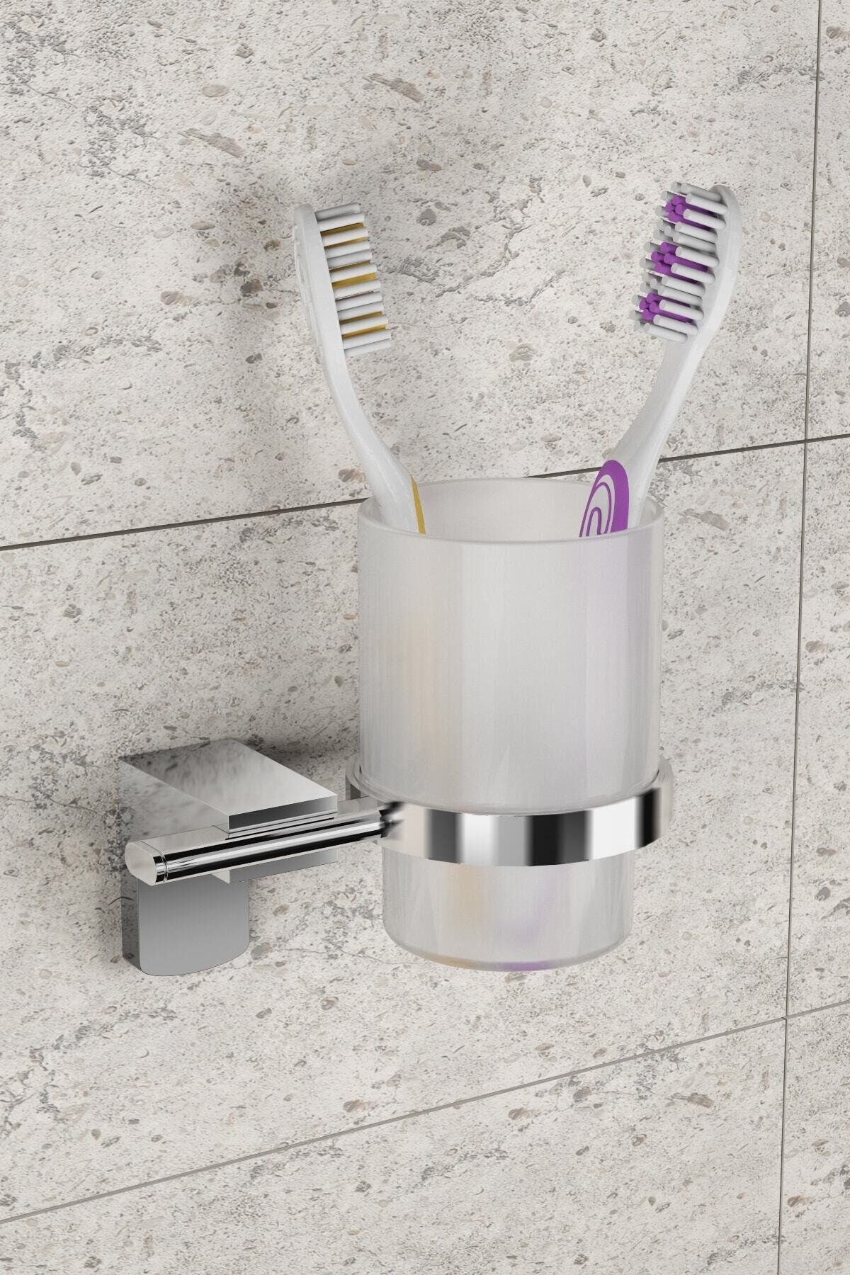Premium Diş Fırçalık Duvara Monte