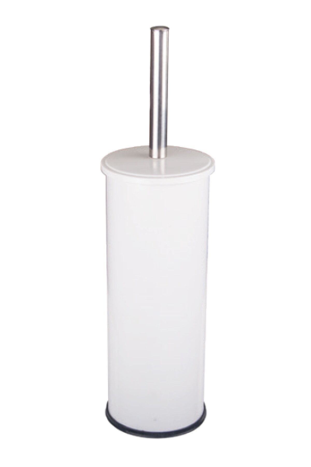 Yerden Beyaz Tuvalet Fırçası Paslanmaz Çelik