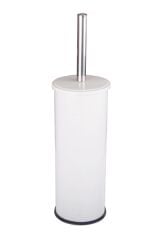Yerden Beyaz Tuvalet Fırçası Paslanmaz Çelik