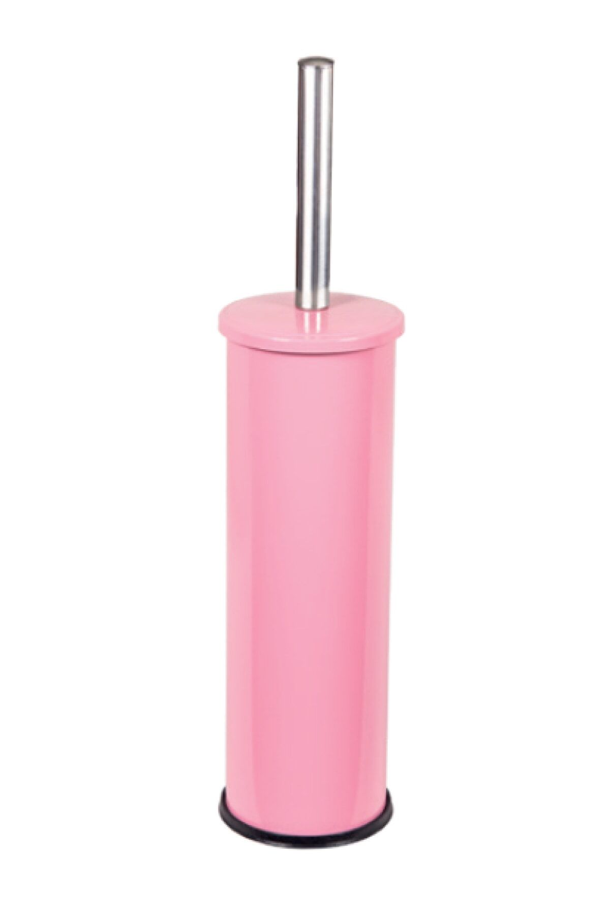 Yerden Pembe Tuvalet Fırçası Paslanmaz Çelik