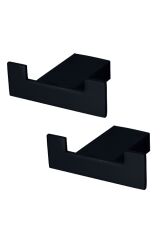 Black City Siyah Ikili Bornoz Askılık 2 Adet