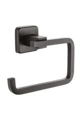 Kare Mat Siyah Ikili Bornoz Askılık 2 Adet