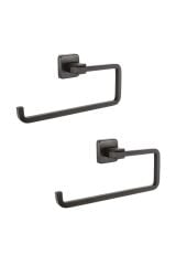 Kare Mat Siyah Kağıt Havluluk 2 Adet