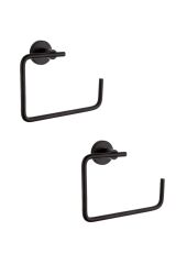 Mira Siyah Yuvarlak Havluluk 2 Adet