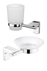 Premium Diş Fırçalık + Sabunluk Ikili Banyo Seti