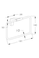 Premium Uzun Havluluk + Yuvarlak Havluluk + Ikili Askılık Banyo Seti