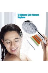 Solid 5 Fonksiyonlu Duş Başlığı + Duş Hortumu Duş Takımı Duş Seti