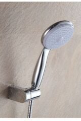 Gediz 4 Fonksiyonlu Duş Başlığı + L Mafsal + Pvc Duş Hortumu Duş Takımı