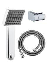 Quadro Duş Başlığı + Pvc Duş Hortumu + L Mafsal Duş Takımı Duş Seti