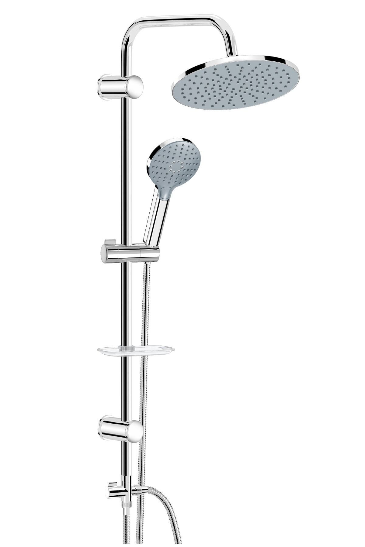 Rain 3+1 Fonksiyonlu Rainmaz Chrome Orion Tepe Duş Takımı Duş Seti