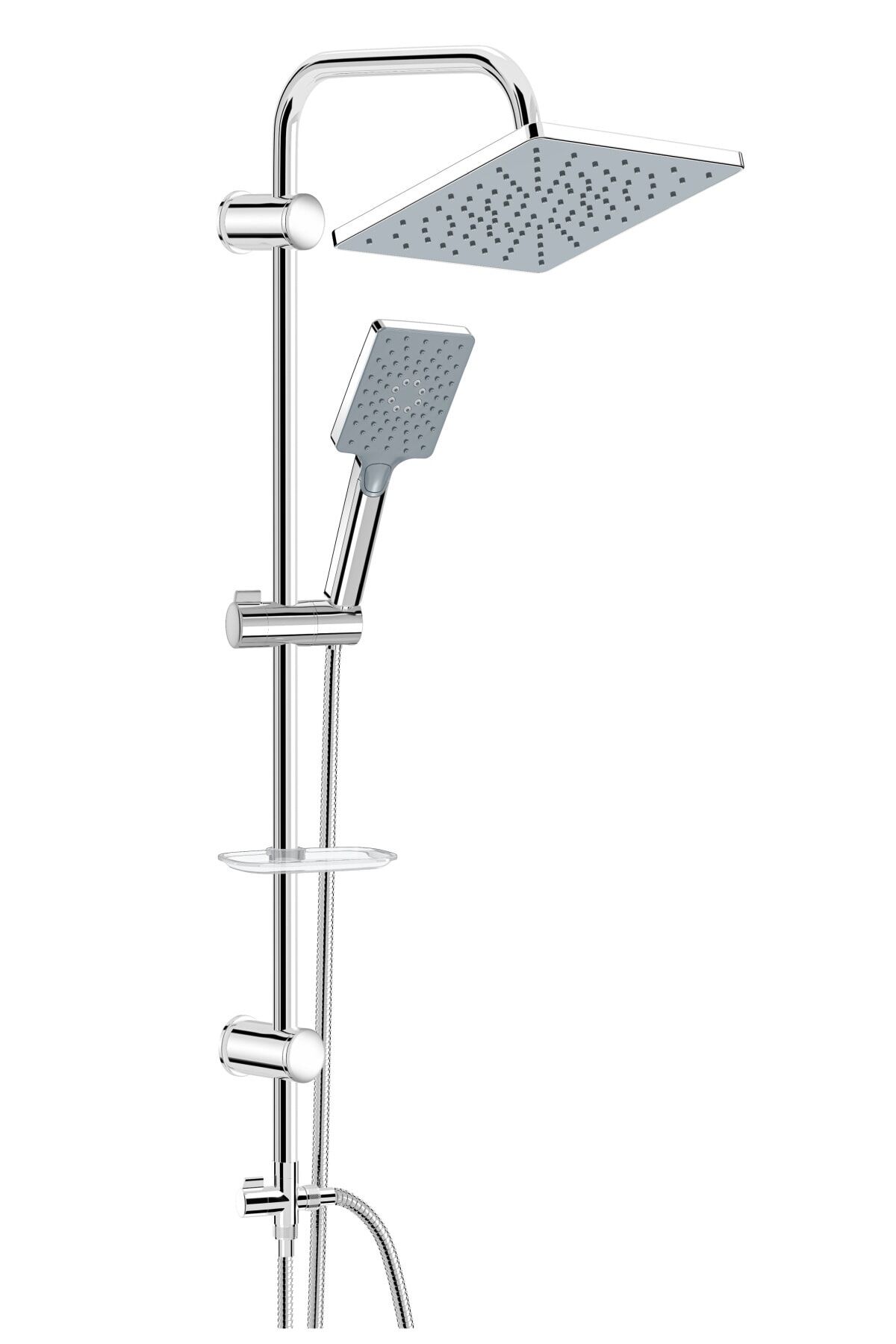 Rain 3+1 Fonksiyonlu Maxima Chrome Orion Tepe Duş Takımı Duş Seti