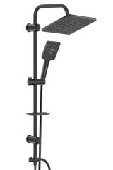 Rain 3+1 Fonksiyonlu Maxima Jet Siyah Tepe Duş Takımı Duş Sistemi