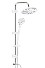 Rain 3+1 Fonksiyonlu Rainmax Pure Beyaz Tepe Duş Takımı Duş Seti