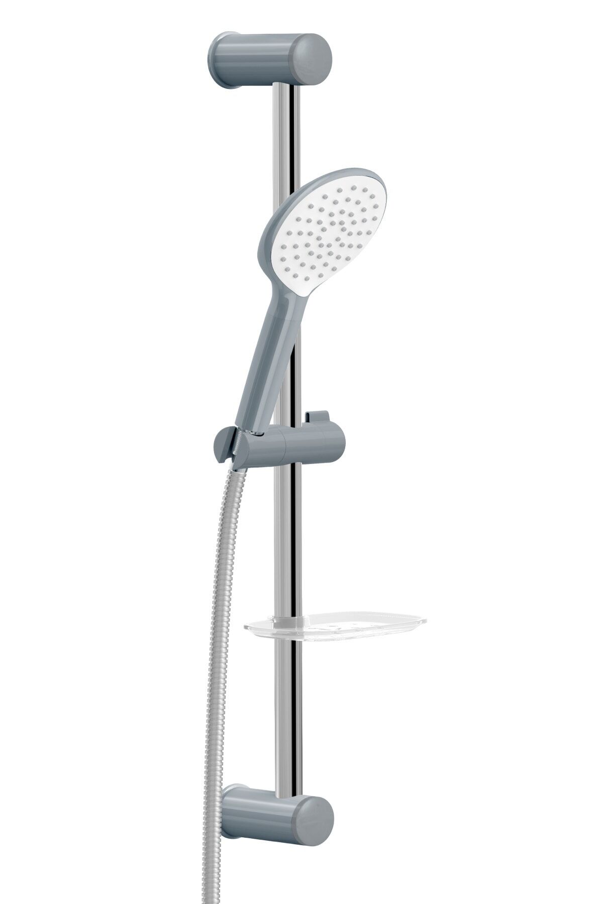 Rain Deluxe Neo Gri Sürgülü Duş Takımı Duş Seti