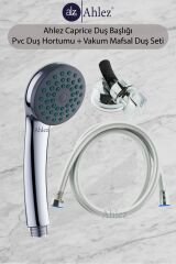 Caprice Duş Başlığı Vakumlu Mafsal Duş Hortumu Duş Takımı Duş Sistemi