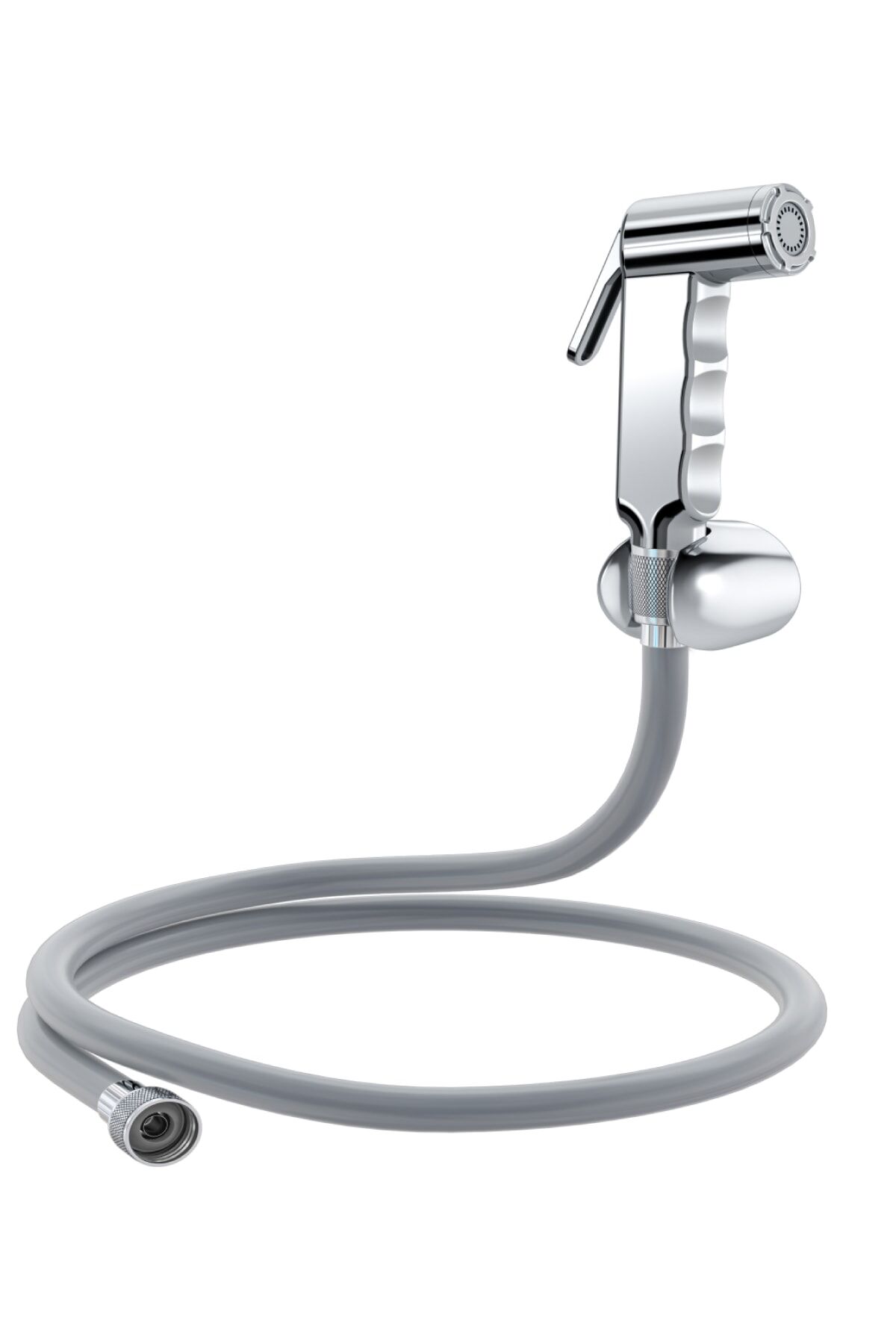 Krom Şattaf Duş Başlığı + Pvc Anti Twist Duş Hortumu Şattaf Seti