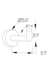 Diamond Paslanmaz Açık Kağıtlık + Tekli Askılık Banyo Seti