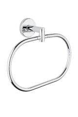 Diamond Paslanmaz Elips Havluluk + Açık Kağıtlık Banyo Takımı