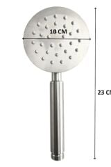 Lite Paslanmaz Duş Başlığı + Pvc Duş Hortumu + Mafsal Duş Takımı Duş Seti