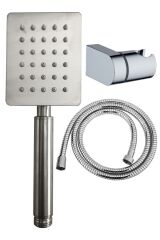 Shine Krom Paslanmaz Duş Başlığı + Duş Hortumu + L Mafsal Duş Takımı Duş Seti