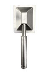 Shine Krom Paslanmaz Duş Başlığı + Pvc Duş Hortumu + Vakumlu Mafsal Duş Takımı