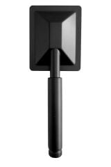 Shine Siyah Paslanmaz Duş Başlığı + Pvc Duş Hortumu + Vakumlu Mafsal Duş Takımı