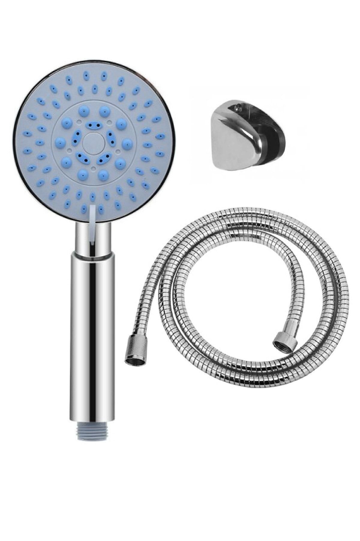 Luna 5 Fonksiyonlu Duş Başlığı + Duş Hortumu + Mafsal Duş Takımı Duş Seti