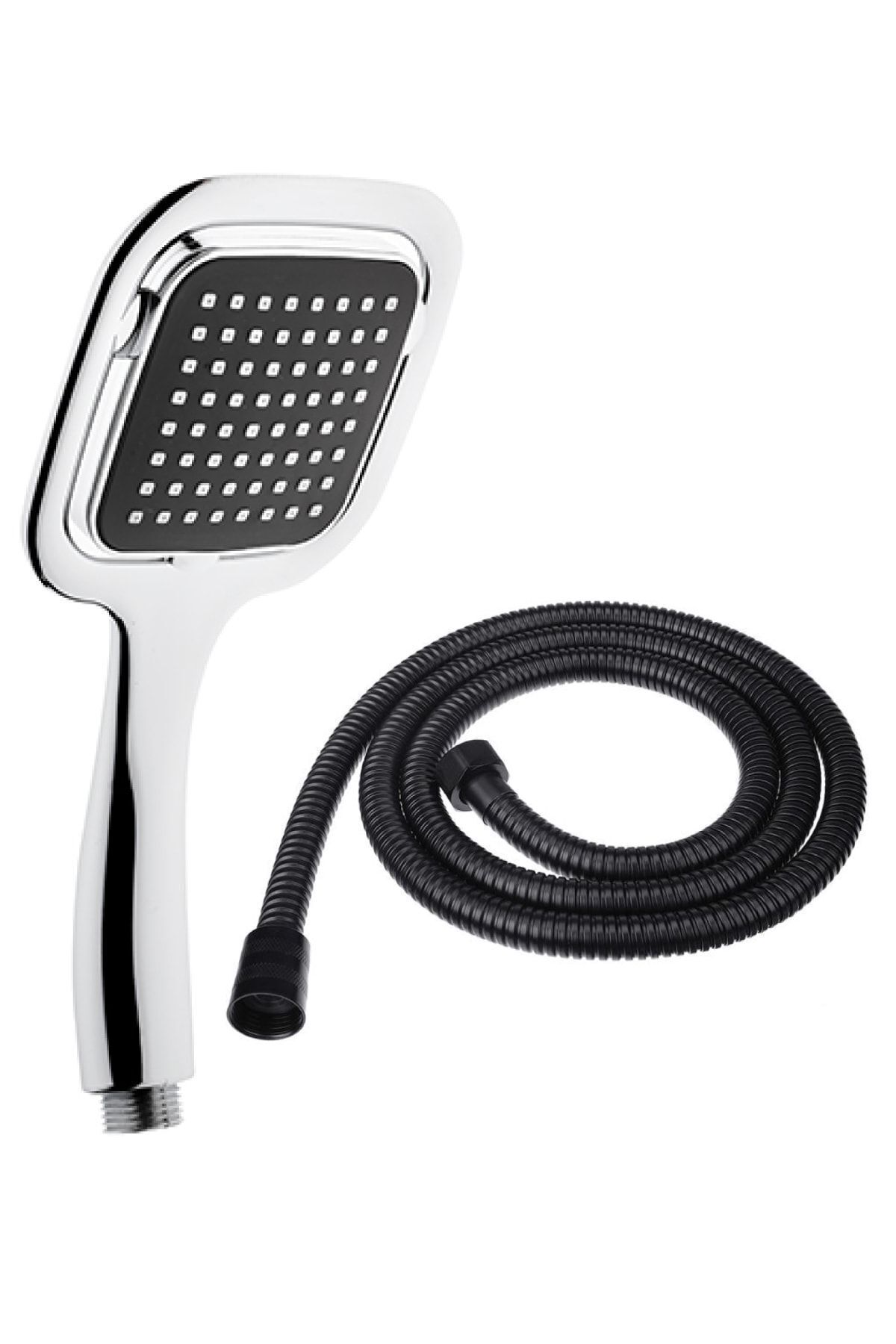 Elite Duş Başlığı + Siyah Duş Hortumu Duş Takımı Duş Seti