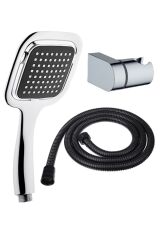 Elite Duş Başlığı + Siyah Duş Hortumu + L Mafsal Duş Takımı Duş Seti