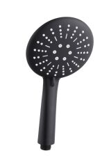 Star 3 Fonksiyonlu Siyah Duş Başlığı Pvc Duş Hortumu Vakumlu Mafsal Duş Takımı