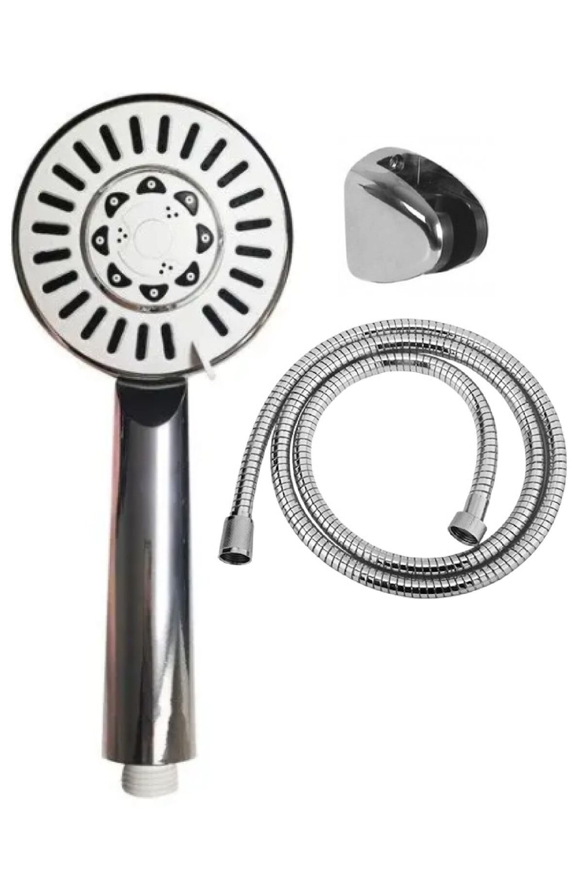 Marin 5 Fonksiyonlu Duş Başlığı + Duş Hortumu + Mafsal Duş Takımı Duş Seti