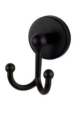 Base Mat Siyah Ikili Bornoz Askılık