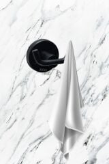 Ceyhan Mat Siyah Paslanmaz Ikili Havlu Ve Bornoz Askılığı