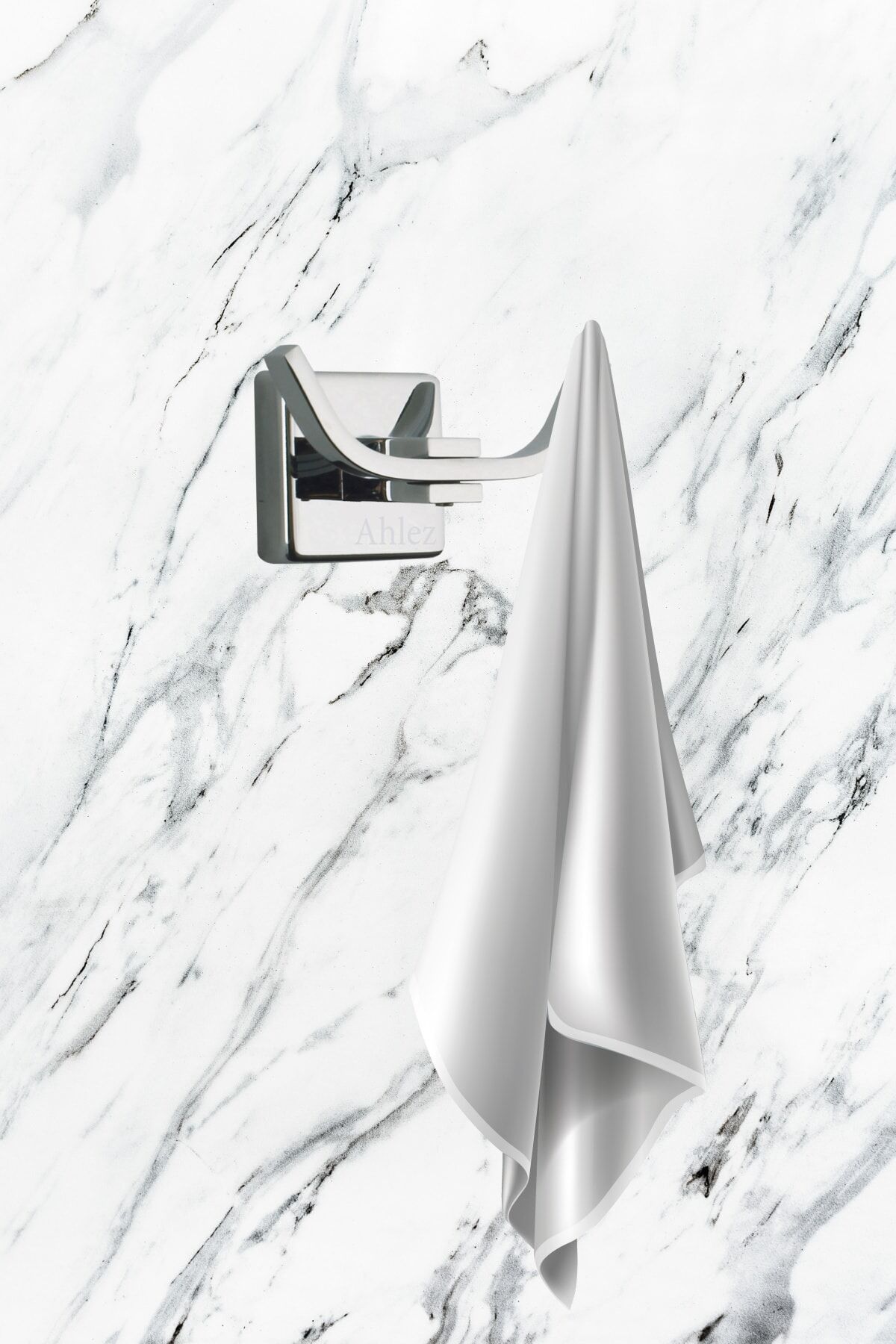 Pasifik Kare Paslanmaz Ikili Havlu Ve Bornoz Askılığı