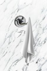 Ceyhan Krom Kapaklı Tuvalet Kağıtlık Ikili Askılık Yuvarlak Havluluk Üçlü Banyo Seti