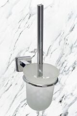 Pasifik Kare Krom Paslanmaz Klozet Temizleme Fırçası