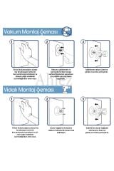 Vega Yapışkanlı Vakumlu Kağıt Havluluk Siyah